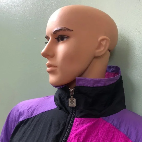 GIVENCHY Size XL Black/Purple/Magenta Athletic Wear/Jacket & Pants w/COA